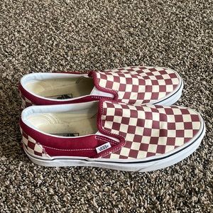Classic Slip-On 'Rumba Red Checkerboard ( Vans )